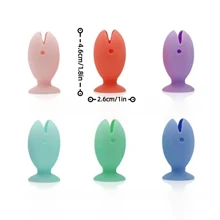 6pcs Silicone Fish-Shaped Toothbrush Covers, Anti-Dust Anti-Pollution Toothbrush Protectors, Portable Travel Toothbrush Cases, Also Can Be Used As Toothbrush Holders, Bathroom Useful Tools Back To School