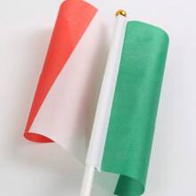 Italienische Nationalflagge, italienische Handfahnen, vielseitig einsetzbar für Veranstaltungen, Partys, Geschäfte, Sport, Festivals, Inneneinrichtung, Außendekoration, Gartendekoration, Feiertags-Dekoration - Verschiedenfarbig - Übersicht 11