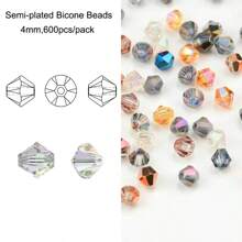 QIAO 多色玻璃珠水晶饰品配件种子珠适用于珠宝制作手链项链 DIY 批发 - 彩色 - 查看 12