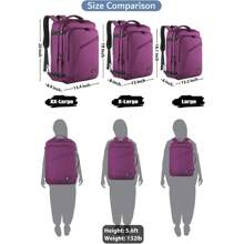 Travel Backpack For Women Men, 40L Expandable Carry On Luggage Backpack, , Airline‑Approved Underseat Personal Item Bag With Luggage Sleeve & Hidden Straps, Lightweight Water‑Resistant Weekender Laptop Rucksack For Women, Men, Students & Moms, Business Trips, College, Summer Vacation & Back‑To‑School Gift