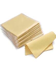 10 件珠宝清洁布，双面绒抛光布，柔软温和，恢复光泽，不损坏珠宝