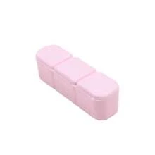 1pc Pill Box Mini Pill Case 3 Grids Tablet Pill Organizer Case Dispenser Travel Tablet Holder Container Medicine Drug Storage Box - Multicolor - View 5