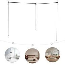 InSyoForeverEC Curtain Window Rods - שחור - ראה 10