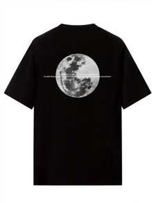 Japanese Style Women Loose Fit Casual Versatile Printed Short Sleeve T-Shirt