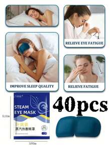 Lutein Steam Eye Mask, Long-Lasting Thermal Treatment, Moisturize Eyes, Relieve Fatigue, Relax Body And Mind, Suitable For Students Using Computers/Phones, Busy Office Workers, Business Travelers, Tourists And Late-Night People, Eye Care, Relieve Eye Strain And Improve Sleep, Mild And Unscented, Disposable Heated Eye Patch/Mask