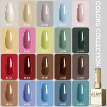 XEIJAYI XEIJAYI 20PCS 15ml High-Shine Gel Nail Polish Set In Multiple Colors Soak Off UV/LED, Formaldehyde & Alcohol Free, Perfect For DIY French Manicures At Home Or Salon For Spring
