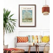 1pc Famous Vintage Artist Van Gogh Mid-Century Posters The Starry Canvas Painting Wall Arts Museum Living Room Home Decor No Frame