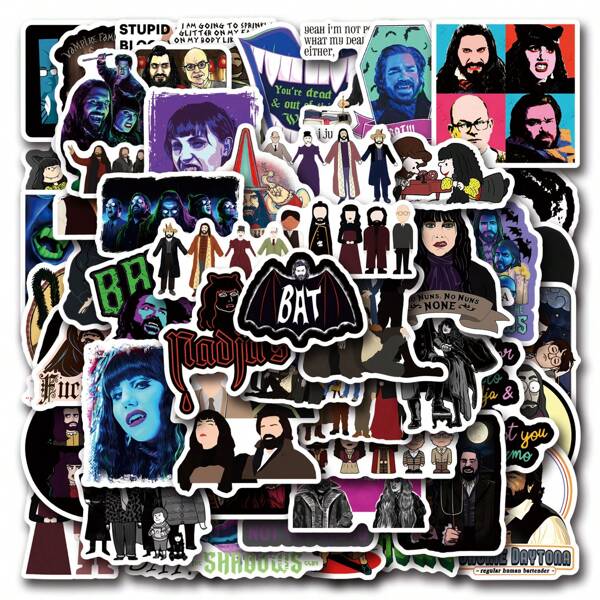 50 Pezzi Di Adesivi Fantasy Con Il Tema Di "Cosa Facciamo All'ombra". Questo Set Di Adesivi Si Caratterizza Per Uno Stile Avvincente E Divertente, Ed È Un Must-Have Per La Decorazione In Vari Ambienti, Aggiungendo Un Tocco Unico Di Divertimento Alla Tua Vita.