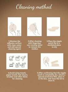 2/6/12 Reusable Silicone Nipple Strips For Women, Nude, With Silicone Breast Lift, Non-Slip/Breathable Seamless Self-Adhesive Invisible Nipple Strips, Strap, Lingerie And Lingerie Accessories, Outdoor Sports, Skin Tone/Light Pink/Bra Lift, Skin Tone, Wedding, Halter Top With Anti-Sag, Push-Up/Round/Flower Shape - Apricot - View 9