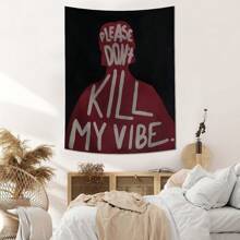 1pc Modern Art Printed Wandtapijt, 1 Stuk Esthetische Wanddecoratie, Ins Stijl, Polyester Wandtapijt, Woondecoratie Voor Woonkamer, Slaapkamer, Kantoor, Slaapzaal, Feest, Rechthoekige Keuken Wandkleed Met Draperend Effect, Wordt Geleverd Met 3 Muurspijkers En 2 Clips