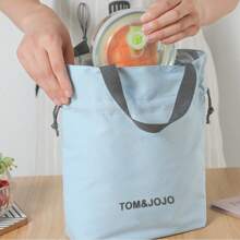 VINCAN Insulated Lunch Bag,Large Green,Pink,Blue,White Rectangular Knit Lunch Bag Tote For Carrying Food To Work And Outings, Hand Washable,Mother's Day Bulk Gifts,Mother's Day Gifts Women, Summer Outdoor Bags For Food, Picnic Camping Bags,Back To School