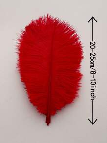 5pcs Artificial Ostrich Feather 20-25cm For Jewelry Making DIY Wedding Home Decoration Artificial Feather Table Centerpiece Crafts Clothes Accessories Cake Decoration - Multicolor - View 30