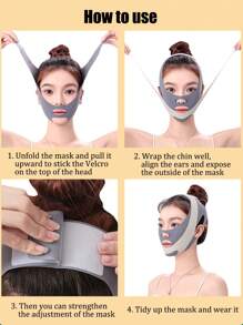 1pc Women Mask Sleeping Facial Belt, Suitable For Daily Wear - Multicolor - View 6