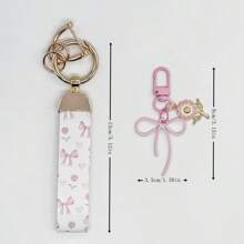 1 pieza Pulsera pintada de moda con elegante colgante, 1 pieza Llavero, Adecuado para colgar en la puerta del coche, bolso, llaves, Hecho de material de aleación, ¡Se ve genial en cualquier cosa, práctico y elegante!
