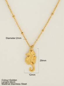 1 件波西米亚鹦鹉螺贝壳海洋海滩珠宝项链悬挂海滩项链海螺壳手海洋适合男女日常佩戴