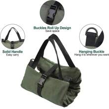 1pc 600D Oxford Cloth Tool Bag, Multi-Functional Rolled Tool Bag, Wrench Roll, For Car Repair Maintenance Tool Kit, Portable Multi-Purpose Hardware Tools Storage Pouch, 5 Zipper Pockets Rolled Storage Bag, Mechanic, Electrician & Enthusiasts Tool Roll Pouch, Car Camping Equipment