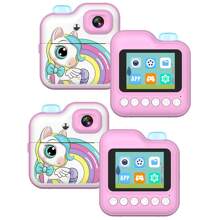 Instant Print Camera For Kids, Christmas Birthday Gift For 6 7 8 9 10 Years Old Girls, Kids Camera Instant Print, Portable Travel Camera Toy For 3-12 Years Old Girls, Fun & Educational Toy For Boys & Girls