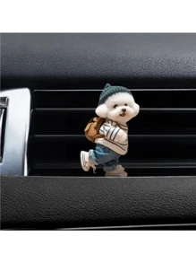 1PC Car Puppy Vent Aromatherapy Clip, 19 Puppy Options To Choose From, Acrylic Material Car Waterproof Decoration, Cute Car Interior Decoration - 1pc Multicolor - View 22