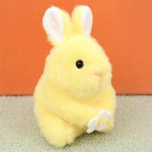 Llavero de conejito de peluche, bonito conejo de peluche, mochila, bolso, para adultos y niños. - amarillo claro - Ver 8