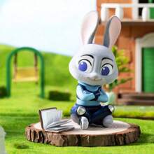 Miniso 兔子主题摆件，桌面装饰，可爱卡通造型，送朋友的礼物（随机发货，1个） - 彩色 - 查看 5