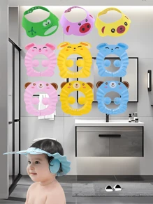 可爱卡通婴儿洗发浴帽护耳防水帽儿童浴帽洗发帽婴儿用品儿童洗发帽，婴儿卫浴用品 - 彩色 - 查看 3