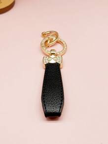 TTOBS 1pc Elegant Leather String Car Key Chain With Lovely Flower Shape Pendant - , Fashionable And Multifunctional Women's Keychain - Available In Multiple Colors, A Perfect Car Owner Accessory And Fashionable Gift Idea
