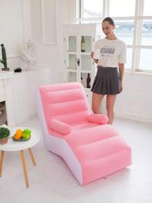 1 件带扶手的 S 形充气沙发，充气露营椅，充气休闲沙发，充气椅，可折叠便携式充气椅，适用于客厅、卧室、阅览室、阳台、户外露营、易于存放和携带、休闲娱乐、宿舍、靠背椅 - 彩色 - 查看 7