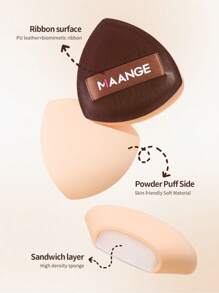 MAANGE 13/20/23/50pcs Makeup Tools Including 20 Pieces Professional Aluminum Tube Makeup Brush Set + 1 Storage Bag + 2 Pieces Air Cushion Puffs For Daily Use And Travel,Makeup Accessories Gifts For Friends ,Brush Set,Makeup Brush Kit,Make Up Brush Set,Make Up Set Complete,Makeup Brush Set,Complete Makeup Kit,Brush Kit,Brushes Makeup Set,Makeup Gift Set,Set - Chocolate Brown - View 10