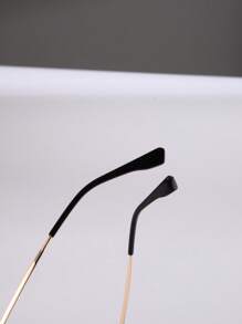 Polarized Magnetic Clip-On Glasses Frame, 2-In-1 Double-Bridge Large Frame Myopia Glasses, Flattering And Slimming