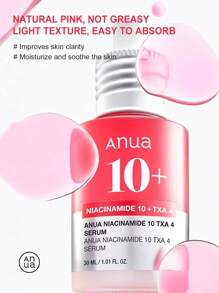 Anua Esencia humectante de 30ml con un 10% de Niacinamida y un 4% de Ácido Tranexámico