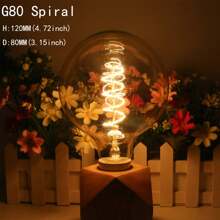Vintage Edison Light Bulb,Vintage Light Bulbs 40W E26/E27 Screw Decorative Spiral Filament Bulbs Soft G80 Warm White Lights