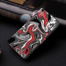 GLANDOTU Compatible With Samsung Redmi PU Faux Leather Mobile Phone Wallet With Motifs Foldable Base Card Slots Sturdy Design Precise Fit Flowers Dragonflies