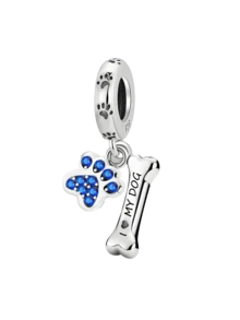 1 pieza Charm con huella de mascotas de moda y adorable que se adapta a pulseras y brazaletes de mujeres, ideal para hacer joyería DIY, combinar con atuendos diarios y decoración de joyas para niñas