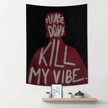 1pc Modern Art Printed Wandtapijt, 1 Stuk Esthetische Wanddecoratie, Ins Stijl, Polyester Wandtapijt, Woondecoratie Voor Woonkamer, Slaapkamer, Kantoor, Slaapzaal, Feest, Rechthoekige Keuken Wandkleed Met Draperend Effect, Wordt Geleverd Met 3 Muurspijkers En 2 Clips