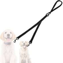 Two Point Control Dog Leash, Works With No Pull Harnesses, Dog Training Leashes, No Pull Padded And Reflective Walking Lead, Converts To Single Leash For Medium Large Dogs