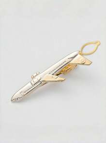 1pc Fashionable Key-Shaped Tie Clip For Men - Durable Copper Material, Suitable For Business & Casual Wear, Ideal Gift, Daily Wear, Guitar, Ship, Plane, Golf Ball, Music Note - Tie Clip - View 19