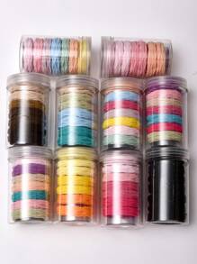 7 peças/Conjunto de Elásticos para Cabelo, Elásticos para Cabelo de Criança Elásticos, Pequenas Minibandas para Cabelo Suaves Porta-Rabos de Cabelo Acessórios para Cabelo, Multicoloridas