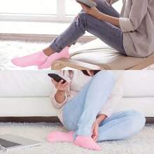 3 Pairs Soft Gel Silicone Foot Socks, Massage Foot Care Socks, Hydrating & Smoothing Socks For Smooth Skin, Beach Essentials, Beach Accessories, Pool Float