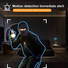 Caméra de surveillance sans fil Full HD 1080P, fonction de vision nocturne couleur cristalline, fonction de collecte vocale unidirectionnelle et fonction de détection de mouvement avancée, très adaptée à la surveillance, à la surveillance à domicile et à l'utilisation extérieure pour les personnes âgées et les animaux de compagnie.