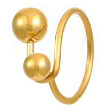 Stainless Steel Sphere Ring, Small & Large Ball Ring Accessories For Women