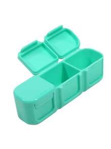 1pc Pill Box Mini Pill Case 3 Grids Tablet Pill Organizer Case Dispenser Travel Tablet Holder Container Medicine Drug Storage Box - Multicolor - View 12