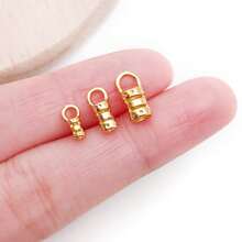 5pcs 18K Plated Universal Clasp Clips For Necklace, Bracelet, Anklet, DIY Jewelry Accessories - Multicolor - View 7