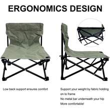 TIYASTUN - Sillas de playa bajas para adultos, silla de camping ligera, silla de campamento, sillas plegables para exteriores, sillas de césped plegables para camping, playa, concierto, perfil bajo - 1 - Ver 5