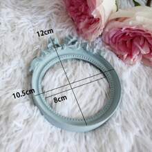 Resin Round Bow Decor Photo Frame, Home Decor, Photography Prop - Multicolor - View 10