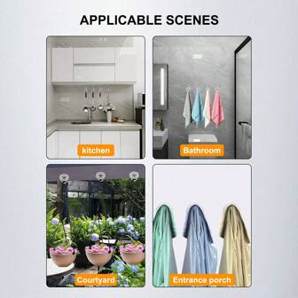 Magnetic Hook,Heavy Duty Magnetic Hooks, Assembled Design, Detachable, Stainless Steel Surface Anti-Corrosion And Anti-Rust, With Rotating Mountaineering Buckle Hook, Suitable For Kitchen, Bathroom, Yard, Entrance Porch And Home.