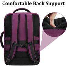 Travel Backpack For Women Men, 40L Expandable Carry On Luggage Backpack, , Airline‑Approved Underseat Personal Item Bag With Luggage Sleeve & Hidden Straps, Lightweight Water‑Resistant Weekender Laptop Rucksack For Women, Men, Students & Moms, Business Trips, College, Summer Vacation & Back‑To‑School Gift