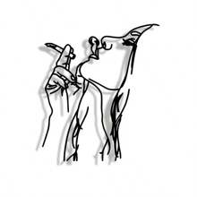 1PC Elegant Abstract Art Metal Wall Sign - Perfect For Home, Office, Cafes & More | Ideal Housewarming Gift & Antique Collector's Item, Perfect For Room Decor