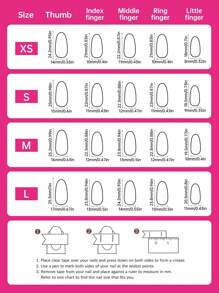 10 件 3D 手绘手工按压指甲中号杏仁指甲甜美仿珍珠假指甲套装星形蝴蝶结成品指甲贴纸美甲用品指甲 - 彩色 - 查看 10