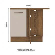 MADESA Baker's Racks - Brown and Cream - View 2