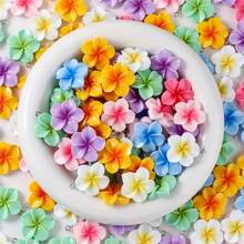 20/50 piezas Colgantes de flor de resina vívida - Una variedad de colgantes florales de verano para hacer joyas DIY, collares, aretes y accesorios de manualidades - Plumeria - Ver 4
